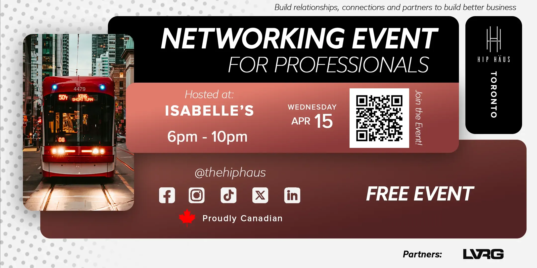 Networking Event for Professionals April 15th 2026